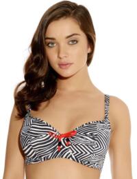 Freya Swimwear Zulu 3623 Sweetheart Underwired Padded Bikini Top Zebra - Zebra Print