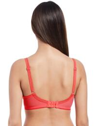 Freya Lingerie Soiree Lace 5013 Underwired Padded Plunge Bra - Coral