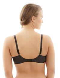 Panache Moulded Bra Cleo Lexi Balconette Bra 9421 Underwired Balcony Moulded Padded - Black