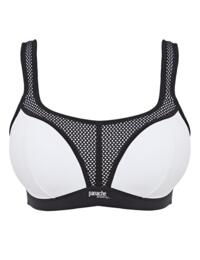 Panache Non Wired Moulded Cups Sports Bra 7341A New Sportswear - white/Black