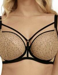 Freya Taboo 5241 Underwired Plunge Balcony Bra Lingerie - Cafe Noir