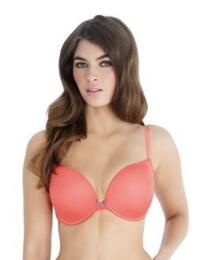 Panache Cleo Neve 7196 Underwired Moulded Plunge Bra Coral