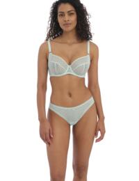 Freya Starlight Underwired Non Padded Side Support Bra 5201 Pure Water D-G Cups - Pure Water