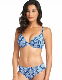 Fantasie Kashmir Underwired Plunge Bikini Top 5743 Windsor Blue - Windsor Blue