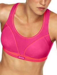 Shock Absorber Active Multi Sports Support Running Gym Bra Sports Bra - Pink Coral