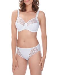 Plus Size Bras Fantasie Jacqueline 9081 Underwired Full Cup Side Support Bra - White