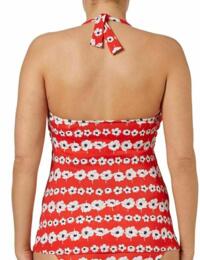 Plus Size Swimwear Freya Tula Halterneck Tankini Top 3751 Poppy 