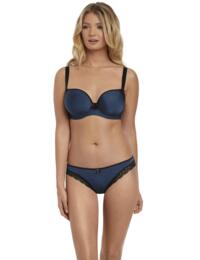Freya Lingerie Deco Amore 1891 Underwired Moulded J Hook T Shirt Bra - Midnight