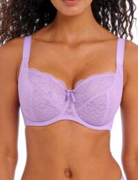 Womens Underwear Bras Plus Size Freya Fancies Underwired Balcony Bra 1012 Purple Rose - Purple Rose