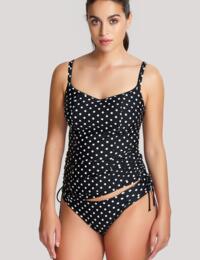 Womens Swimwear Tankini Bikini Panache Anya Spot Tankini Top SW1011 Black/White