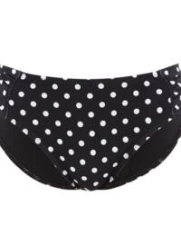 Womens Swimwear Bikini Panache Anya Spot Gather Bikini Brief SW1019 Black/White