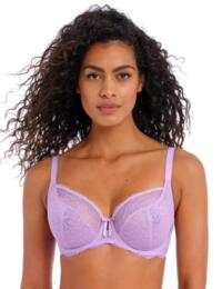 Freya Fancies Plunge Bra 1011 Underwired Non Padded Bra Purple Rose - Purple Rose