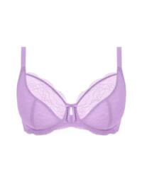 Freya Fancies Plunge Bra 1011 Underwired Non Padded Bra Purple Rose - Purple Rose