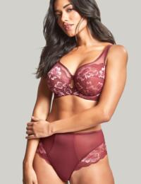 Panache Sabrina Balconette Non Padded High Apex Bra 10631 Red Rose - Red Rose