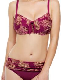 Panache Veronica Balcony Underwired Bikini Top SW0642 Paisley Print Swimwear - Paisley Print