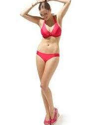 Panache Geneva Halter Bikini Top Sw0363 Underwired Swim Top Swimwear Coral