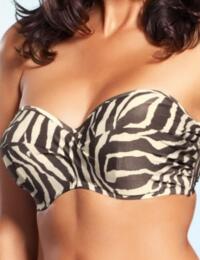 Fantasie Brasilia Underwired Bandeau Bikini Top Swimwear Top FS5352 Truffle