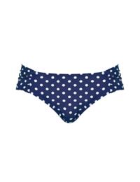 Panache Anya Spot Gather Bikini Brief SW1019 Swimwear Navy Ivory - Navy/Ivory