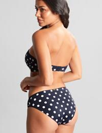 Panache Anya Spot Gather Bikini Brief SW1019 Swimwear Navy Ivory - Navy/Ivory