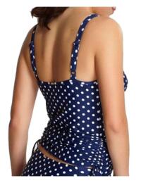 Womens Swimwear Tankini Bikini Panache Anya Spot Tankini Top SW1011 Navy Ivory - Navy/Ivory