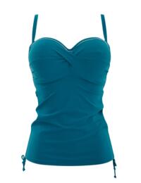 Panache Swimwear Anya Tankini Top SW1041 Lagoon/White