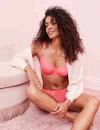 Freya Viva Underwired Side Support Bra 5641 Non Padded Lingerie Sunkissed Coral - Sunkissed Coral