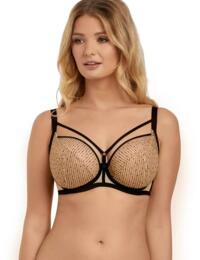 Freya Taboo 5241 Underwired Plunge Balcony Bra Lingerie - Cafe Noir