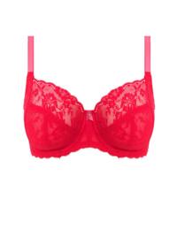 Freya Offbeat Underwired Side Support Bra 5451 Chilli Red Womens Lingerie - Chilli Red