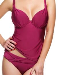 Panache Halle Concealed Underwired Tankini Top SW0751 Swimwear Cranberry