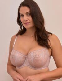 Panache Alexandra 10091 Underwired Sheer Non Padded Balcony Bra Pink Mist - Pink Mist