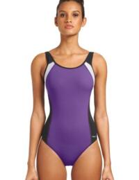 Freya Active Underwired Moulded Swimsuit Sports Swimming Costume 3991 - Purple Rain