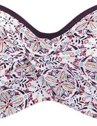 Strapless Bandeau Bikini Top Panache Nina Underwired Multiway Swimwear 1063 Auber Multi - Auber Multi