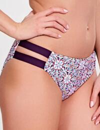 Bikini Brief Panache Nina Split Side Bikini Brief 1068 Swimwear Auber Multi - Auber Multi