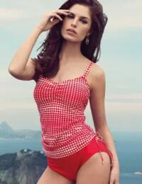 Tankini Top Swimwear Fantasie Denver Adjustable Side Tankini Top 5925 Rouge