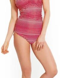 Bikini Brief Swimwear Fantasie Denver Mid Rise Gathered Bikini Brief 5930 Rouge