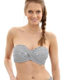 Bandeau Bikini Top Panache Anya Stripe Bandeau Bikini Top SW0893 Black/White