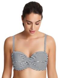 Bandeau Bikini Top Panache Anya Stripe Bandeau Bikini Top SW0893 Black/White