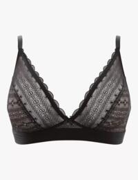 Non Wired Triangle Bra Cleo Panache Lyzy Underwired Bra 9766 Black