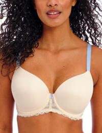 Plunge Moulded Bra Freya Offbeat Underwired T-Shirt Bra 5450 Something Blue - Something Blue