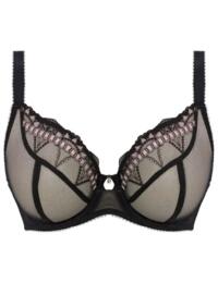 Plunge Bra Freya Loveland Non Padded Underwired Bra 401002 Boudoir Noir - Boudoir Noir