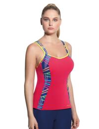 Panache Ultimate Sports Running Bra Vest 7345 Coral/Multi