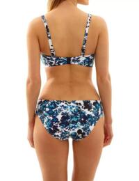 Bikini Brief Panache Florentine Gathered Bikini Brief 1059 Blue Floral - Blue Floral