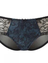Panache Jasmine Brief 6952 Knickers Briefs Black Teal - Teal Black