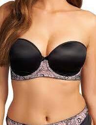 Underwired Moulded Strapless Bra Freya Lingerie Deco Darling 1773  - Black