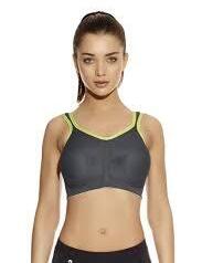Freya Active Non Wired Sports Bra Activewear 4391 Charcoal Lime