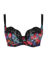 Panache Nina Non Wired Non Padded Balcony Bra 10941 Lingerie - Black Floral
