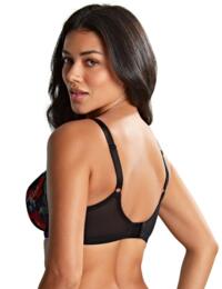 Panache Nina Non Wired Non Padded Balcony Bra 10941 Lingerie - Black Floral