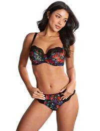 Panache Nina Non Wired Non Padded Balcony Bra 10941 Lingerie - Black Floral