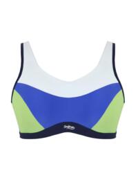 Sculptresse by Panache Upbeat Wired Sports Bra Blue 9442 Womens Sportswear 