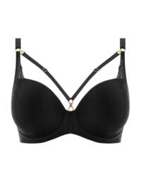Freya Temptress Moulded Plunge Bra 400131 Underwired Bra Black